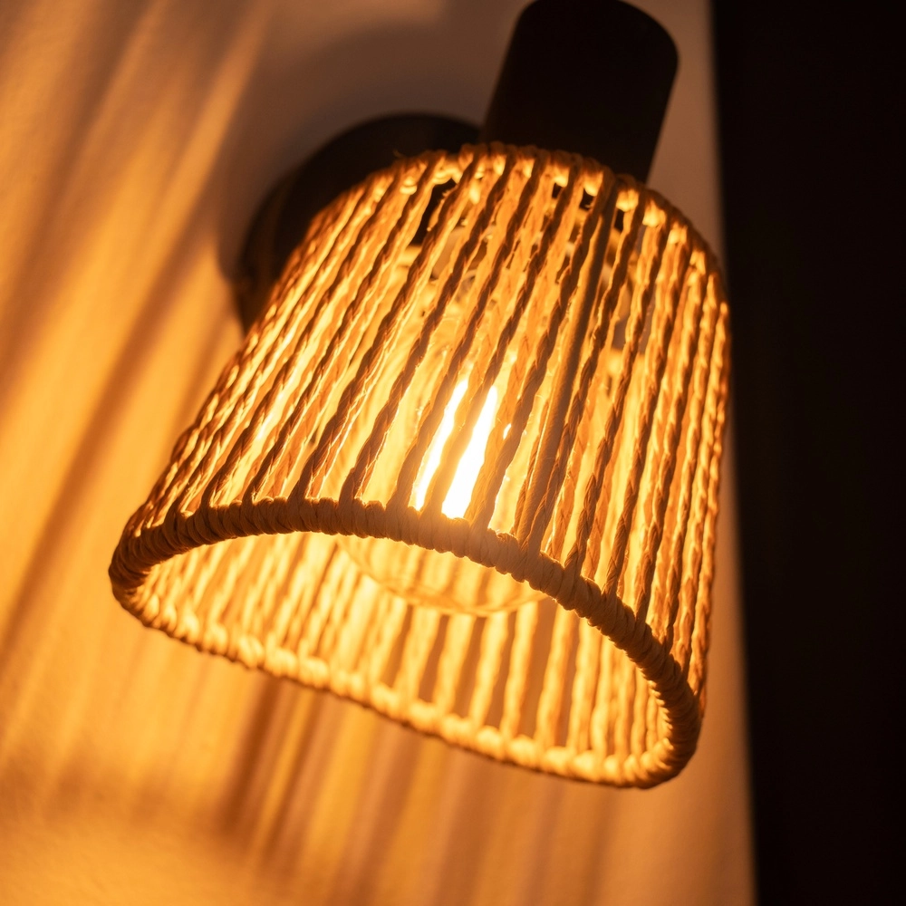 Applique murale en rotin Keelby cheville Eglo 9002759441289