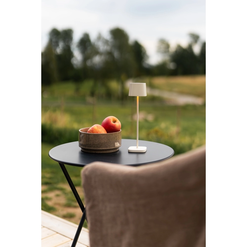 Lampe de table Capri mini Rechargeable brun sable brillant KonstSmide 7318300030386