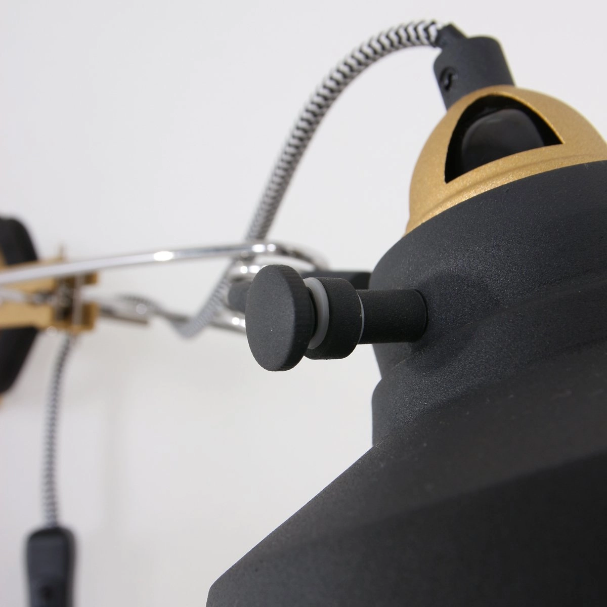 Applique murale Mexlite noir avec de l'or Steinhauer 8712746114720