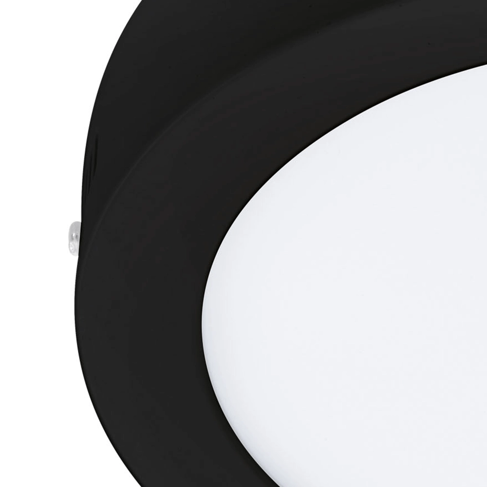 Plafonnier Zigbee Fueva-Z Ø 21cm noir Eglo 9008606225644