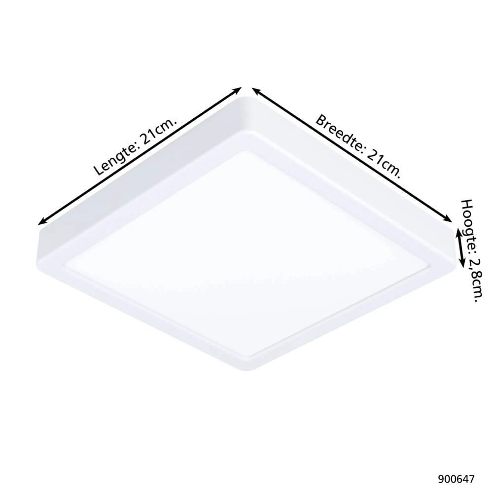 Lampe de salle de bain Fueva 5 IP44 - Blanc - 21cm Eglo 9008606245307