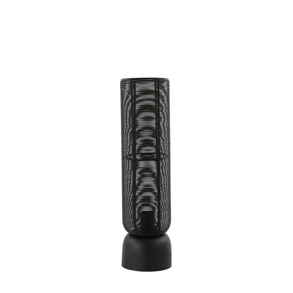Lampe de table Lezuza Ø 13,5 cm noir Light & Living 8717807656928