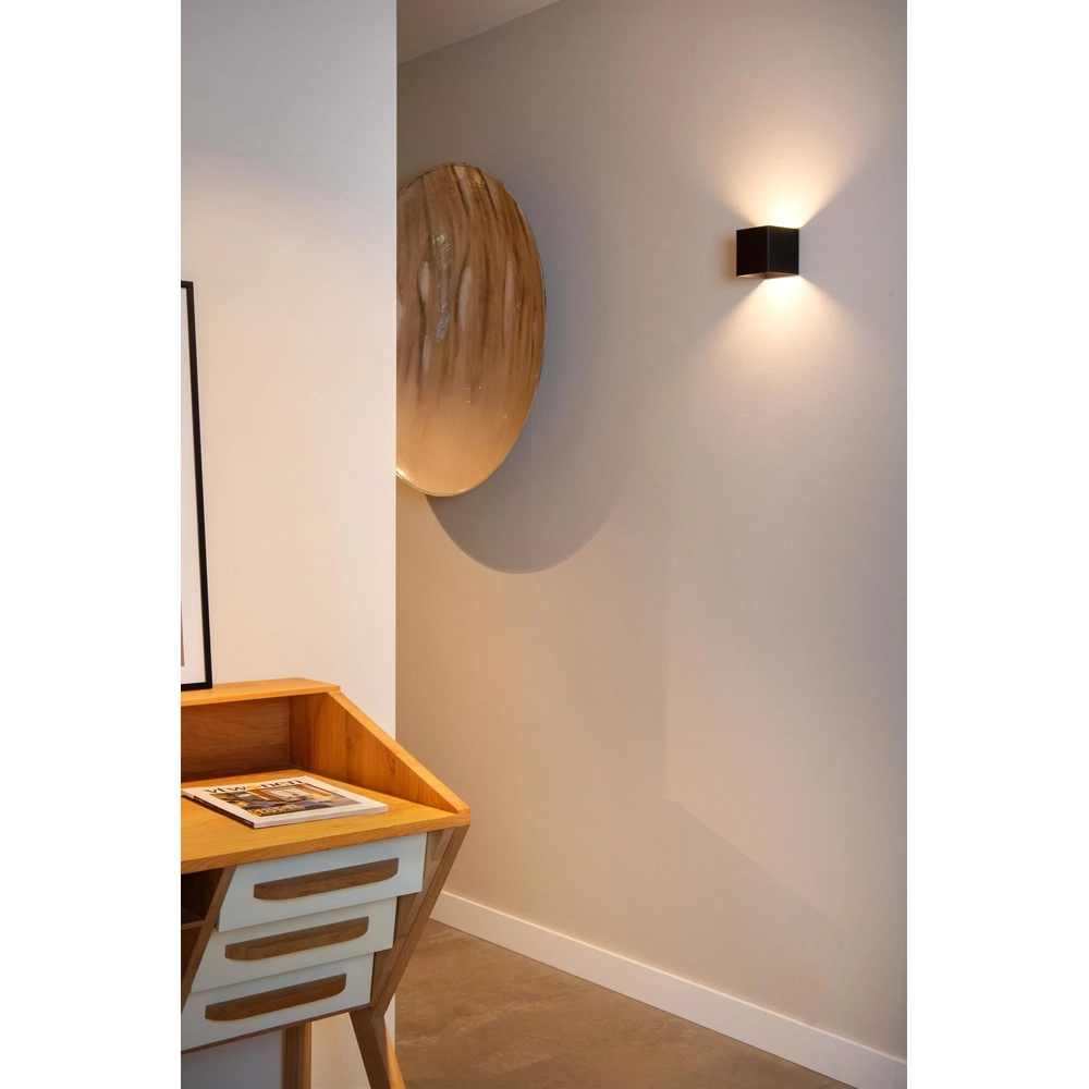 Lampe murale rechargeable Vertigo Noir magnétique Lucide 5411212272386