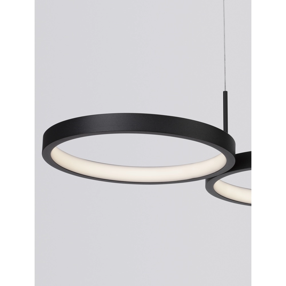 Suspension moderne Magnus noir 84cm Lyora 5212017433183