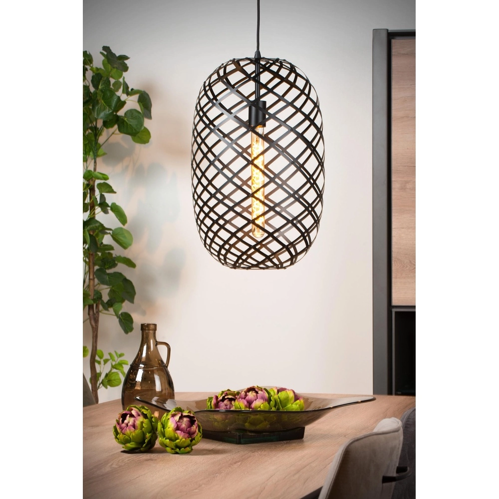 Lampe suspendue Wolfram Ø 32cm noir Lucide 5411212211163