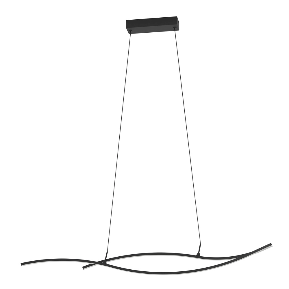 Lampe suspendue LED Chic Grisolia 115 cm - noir
