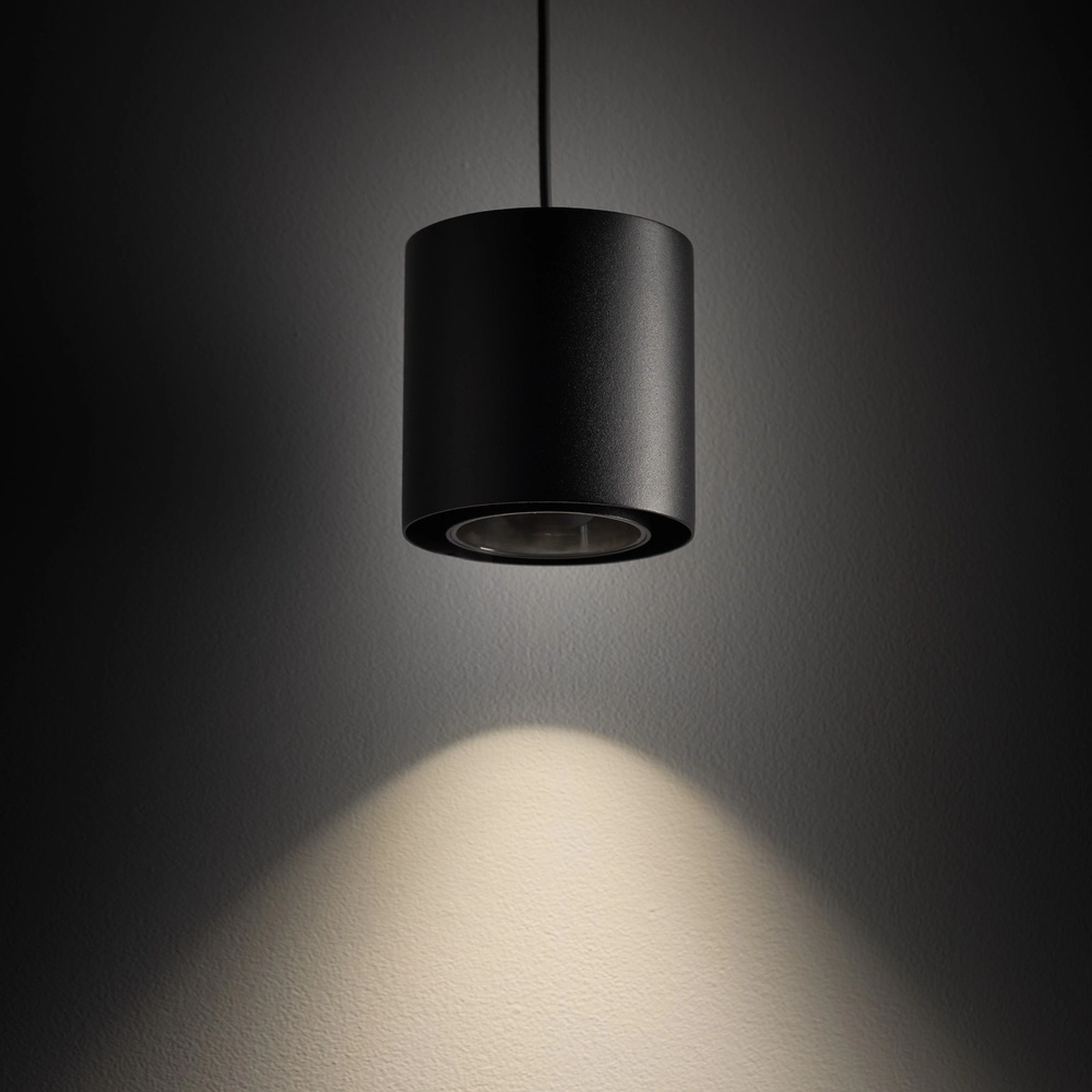 Lampe pendante moderne Point Duo noir Ø 13cm Lyora 5903139115124
