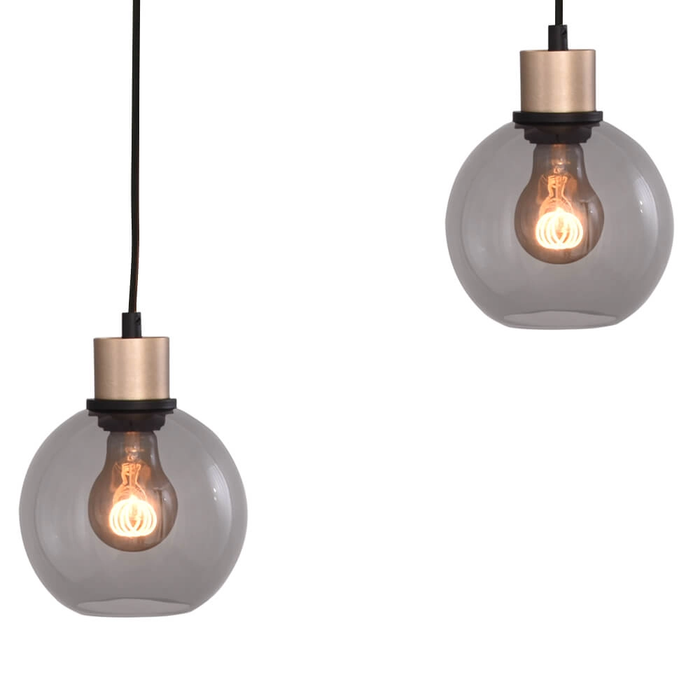 Lampe suspendue Lazise 5x Ø 15cm doré Masterlight 8718121302997