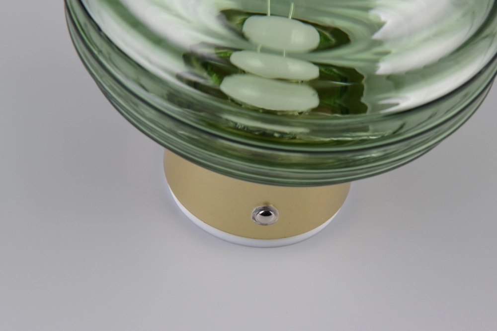 Applique murale Earl Verre vert rechargeable Trio 4017807643459