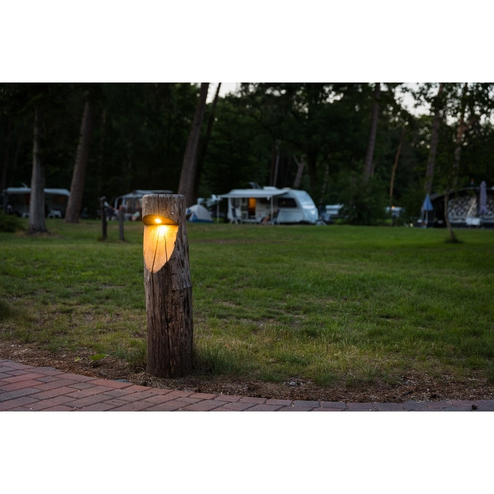 Éclairage de chemin en bois Bosco Châtaignier - 65 cm - 2700 000 km