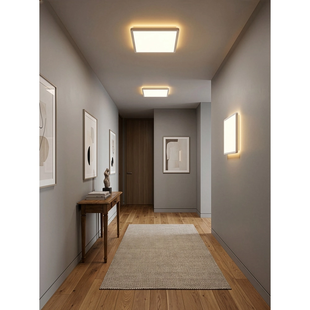 Lumière carrée au plafond Emra blanc 29 cm Trio 4017807704167