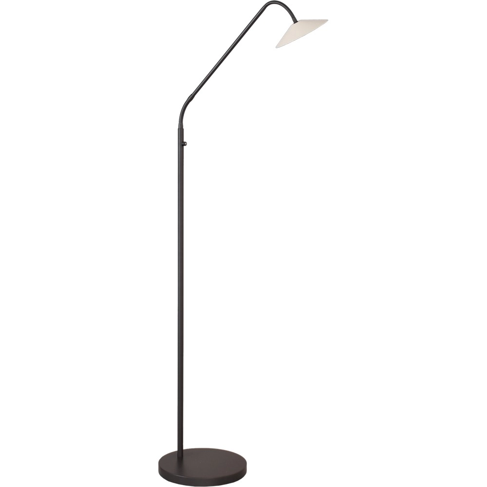 Lampe de lecture au sol Ceppo noir et blanc