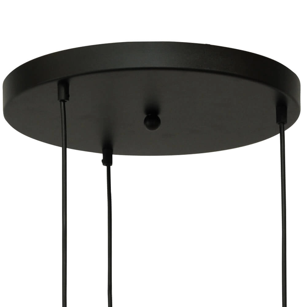 Lampe suspendue Vide Lazise 2 3x Ø 25cm doré avec noir Masterlight 8718121303840