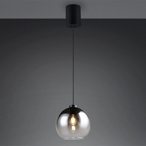 Lampe suspendue Liora Verre fumé