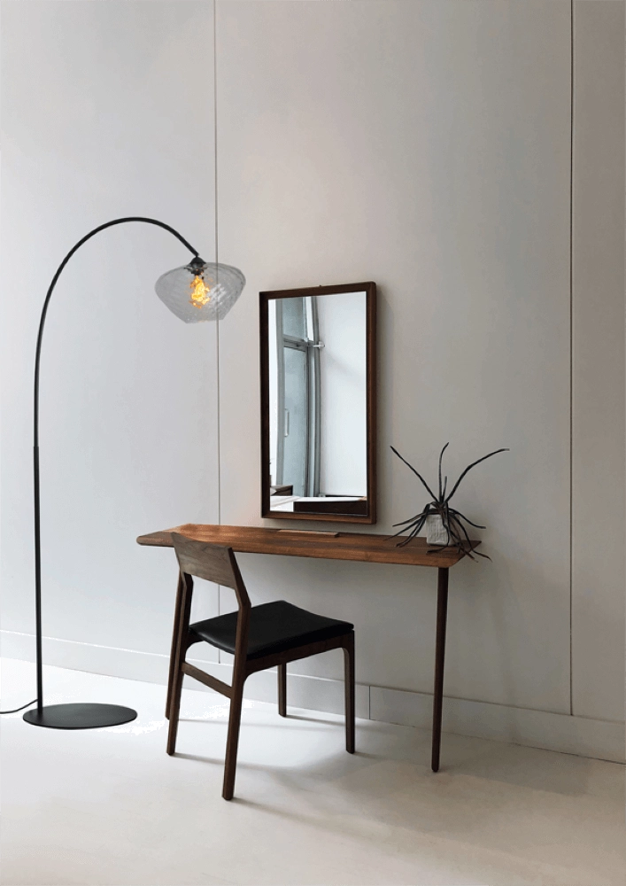 Lampe à arc Porto Verre clair Blossom - Ø 30cm Masterlight 8718121268644