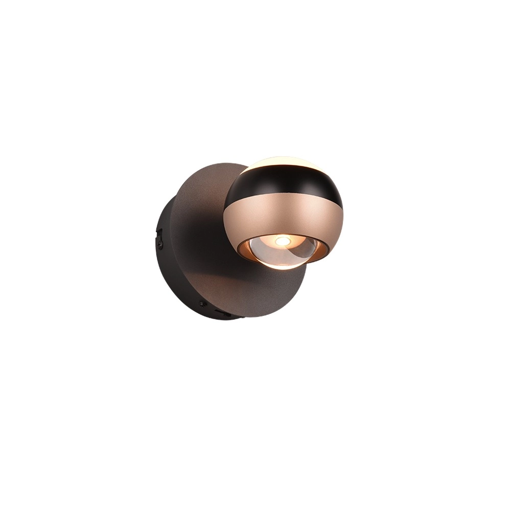 Lampe murale de conception Orbit Noir