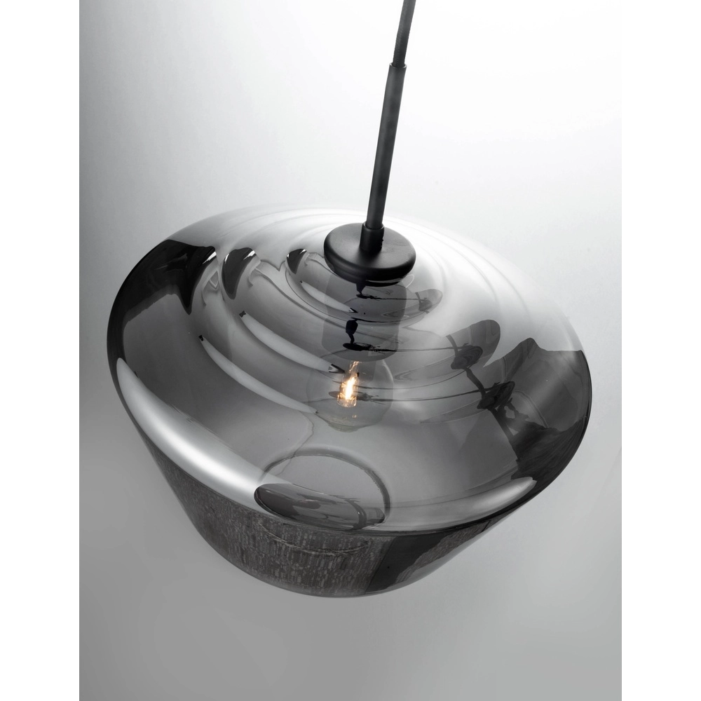 Suspension Veiro verre chromé Ø 30 x 22cm Lyora 5212017421302