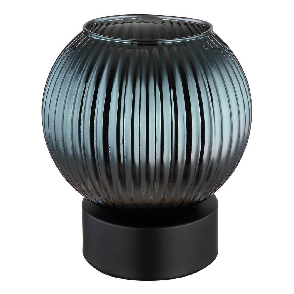 Lampe de table Zumba verre fumé Ø 15cm Globo 9007371447015