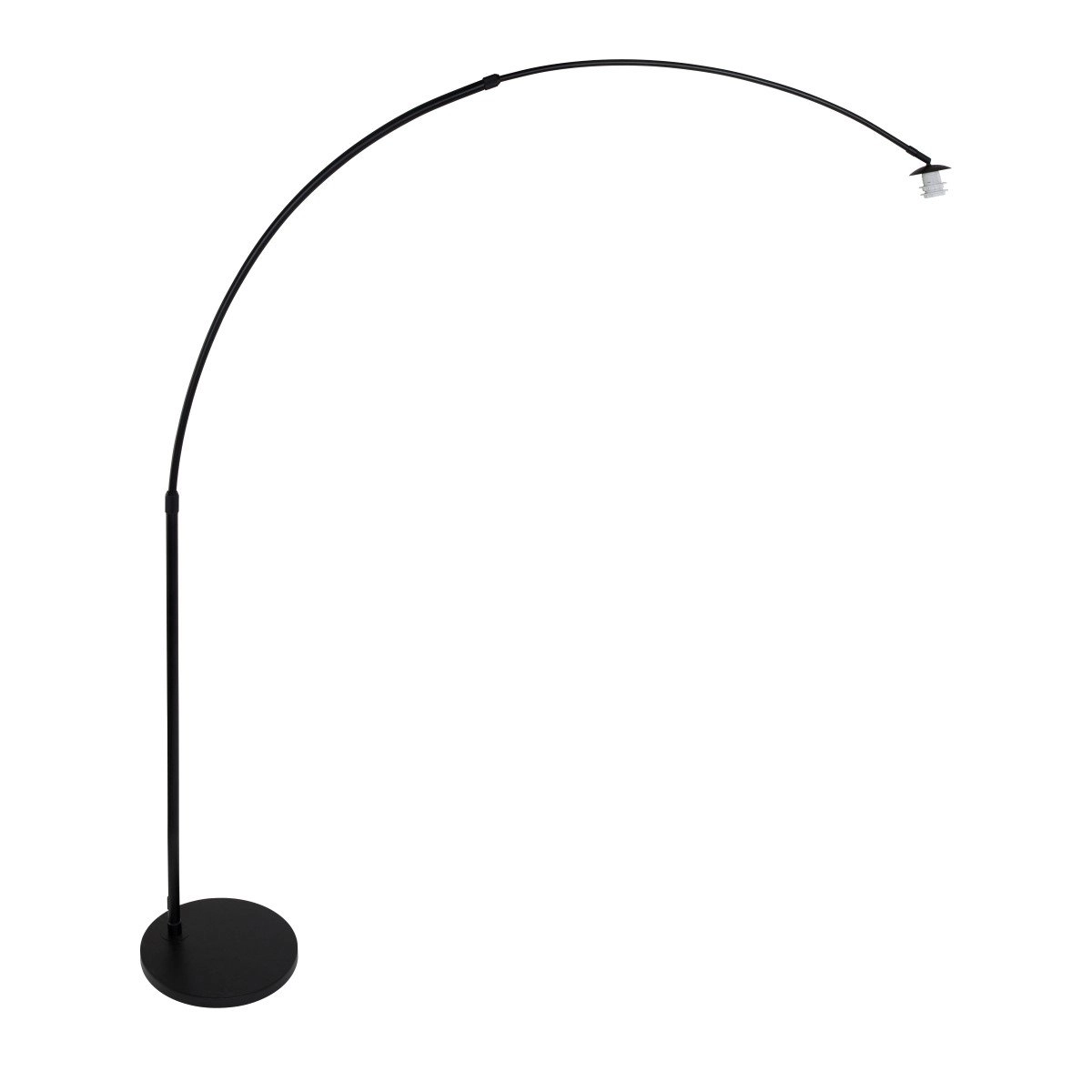 Lampe à arc Stresa noir avec verre fumé Steinhauer 8712746116489