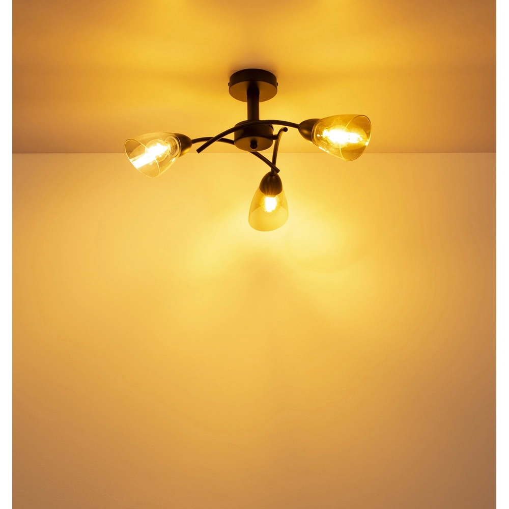 Lampe de plafond noire Paula Conception Globo 9007371589524