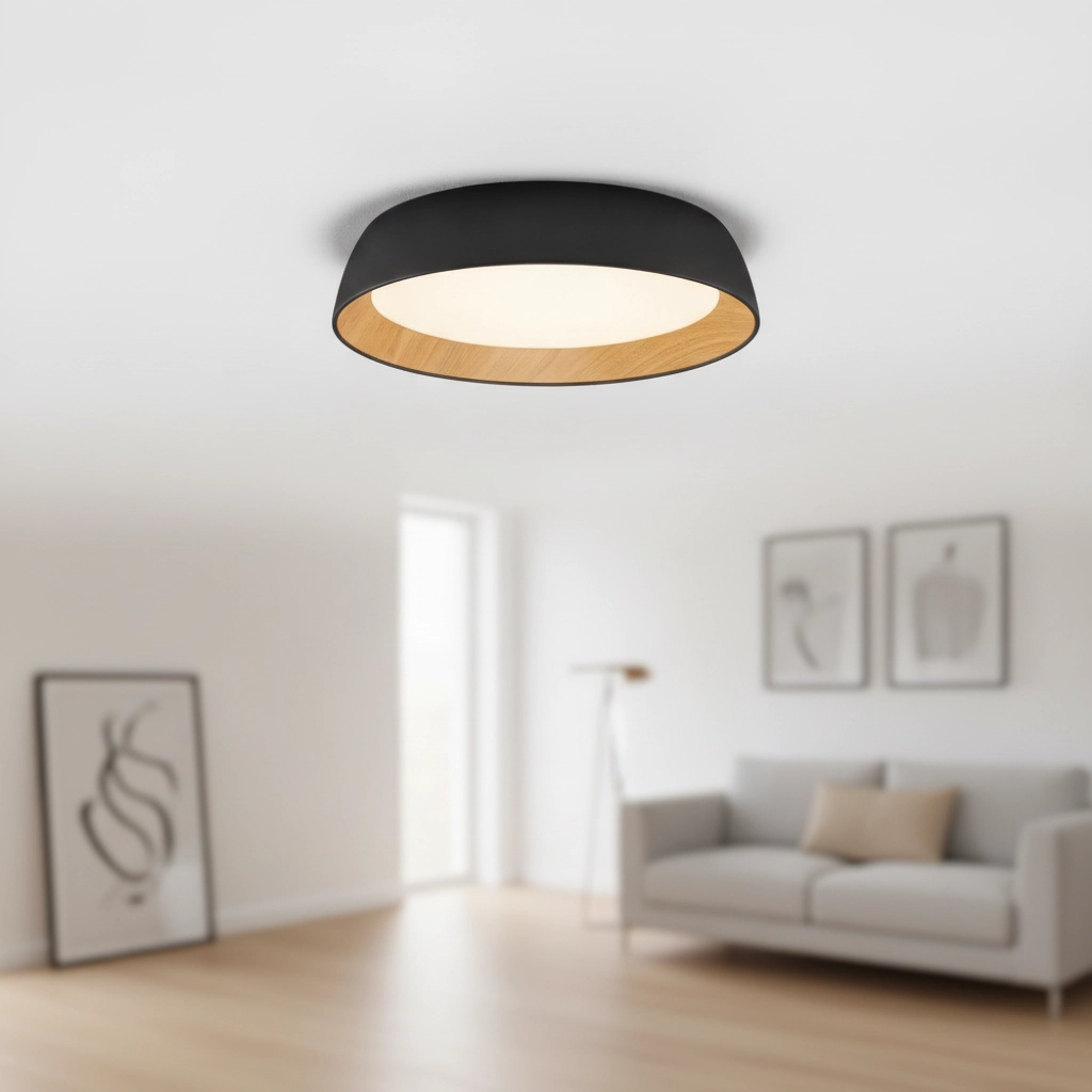 Plafonnier Sigi  Ø 45cm noir