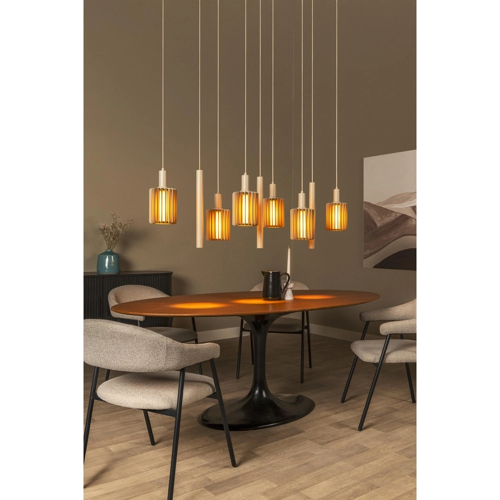 Lampe suspendue à 9 lampes Lambres taupe Lucide 5411212452993