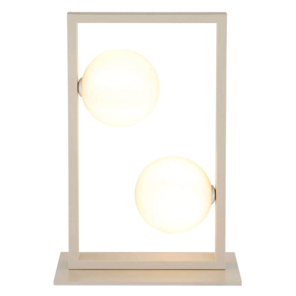 Lampe de table moderne Nanda brun sable Globo 9007371567041