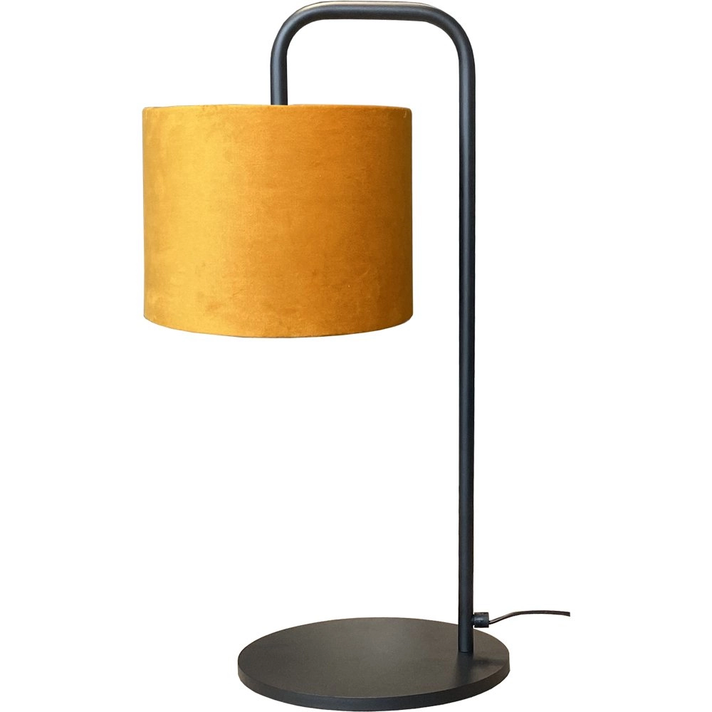 Lampe de table Venus avec abat-jour jaune ocre Lampe de table Venus avec abat-jour jaune ocre