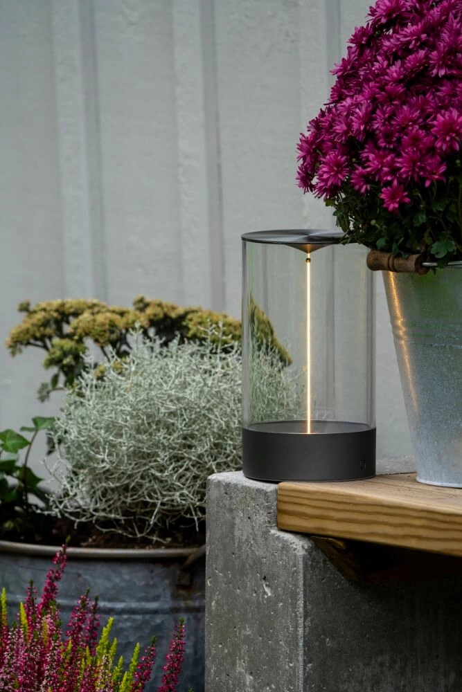 Lampe rechargeable Edison M anthracite KonstSmide 7318307848373