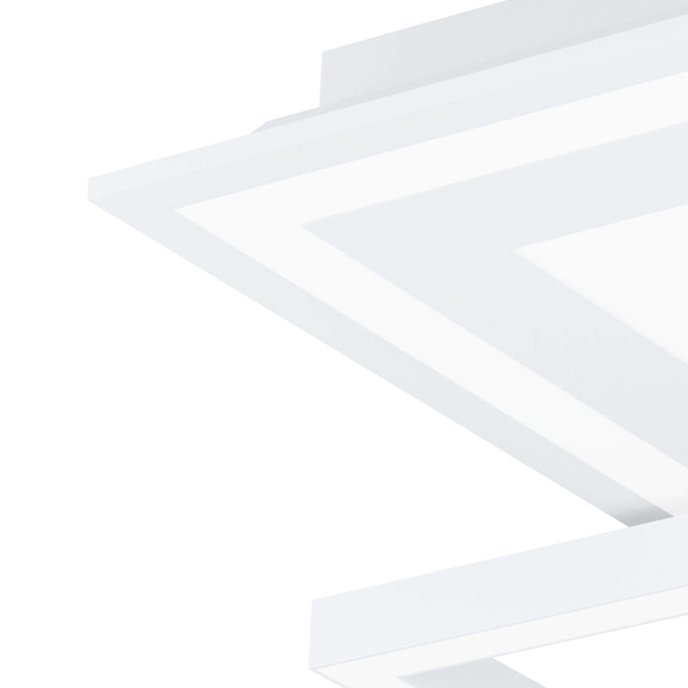 Plafonnier Zigbee Savatarila-Z 45x45cm blanc Eglo 9008606221677