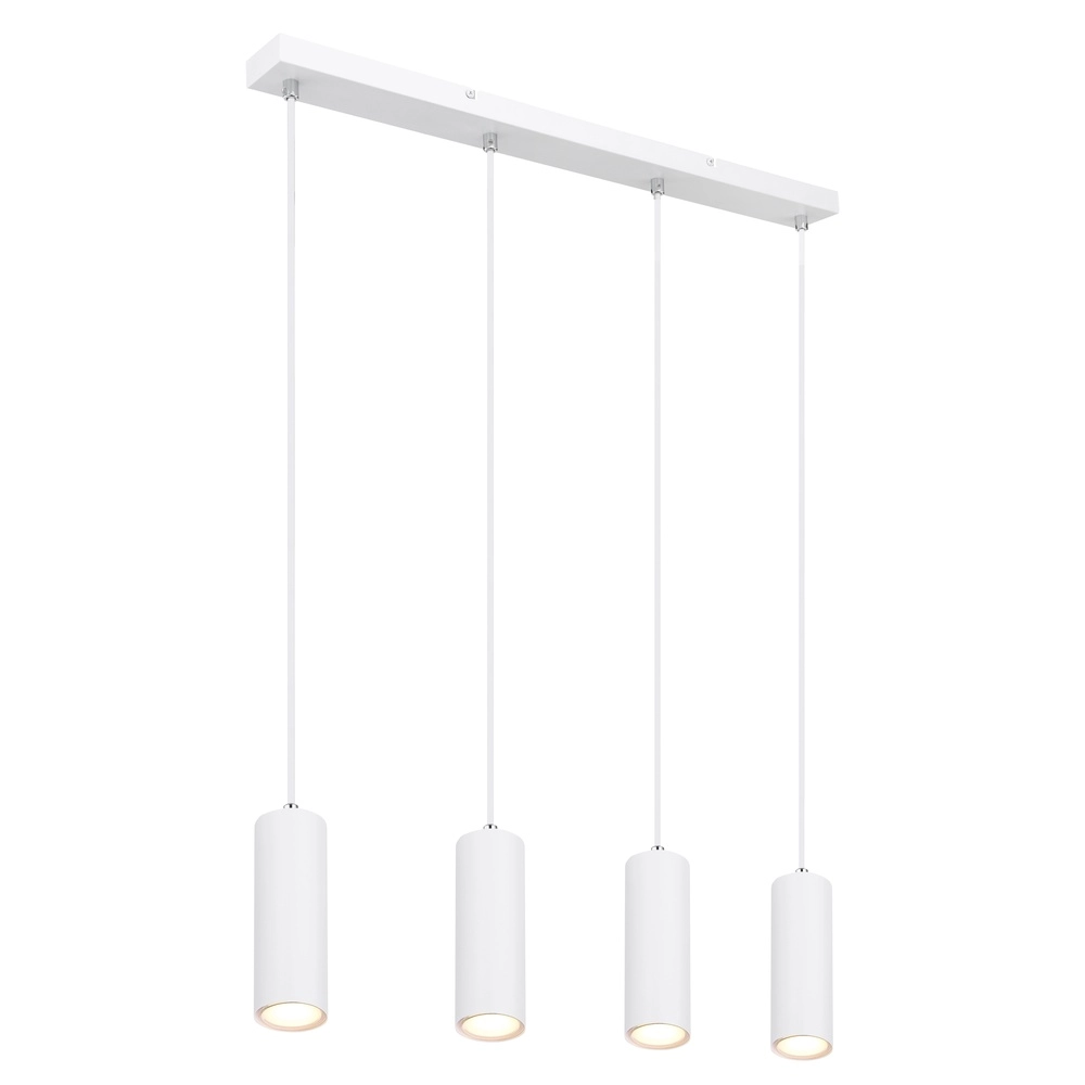 Lampe suspendue Robby Blanc à 4 lumières