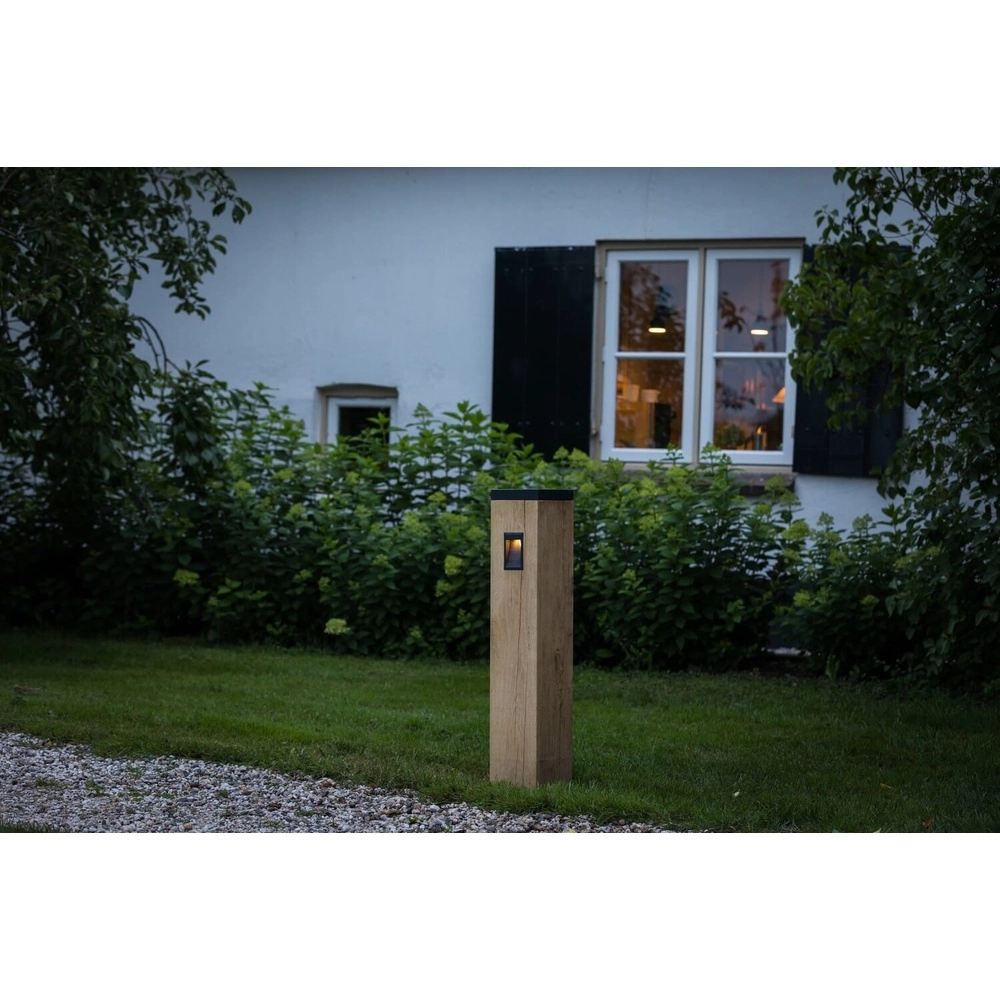 Lampe en bois à tapis-soleil Torre Solar Chêne - 17,5x17,5x90cm - 2700K Timberlab 8716803514584