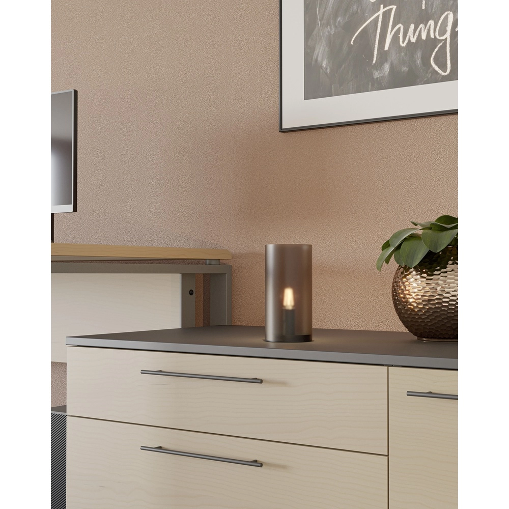 Lampe de chevet Geo Verre blanc dépoli Eglo 9008606304349