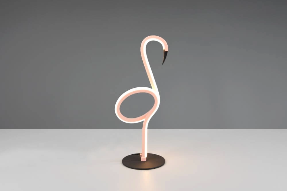Lampe de table LED flamant rose Ingo