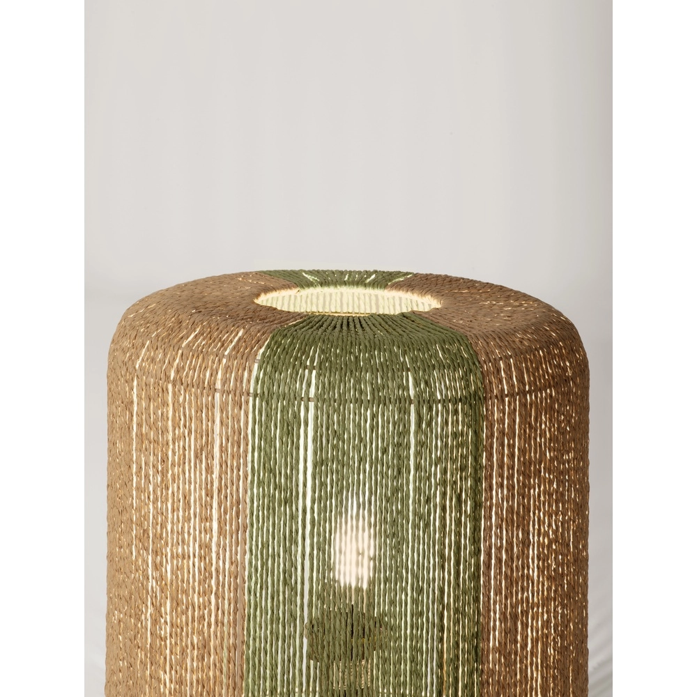 Lampe de table Dena Ø 33cm marron avec vert Lyora 5212017477392