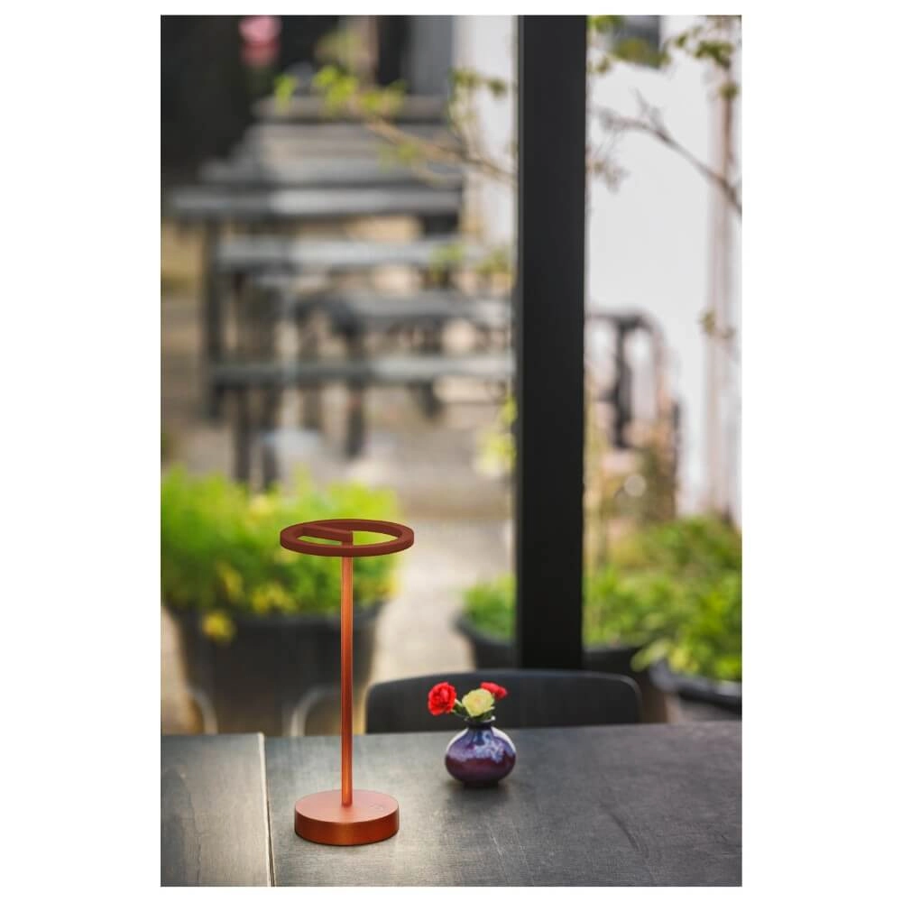 Lampe de table d'extérieur Vinolina One rouille - rechargeable SLV 4024163276313