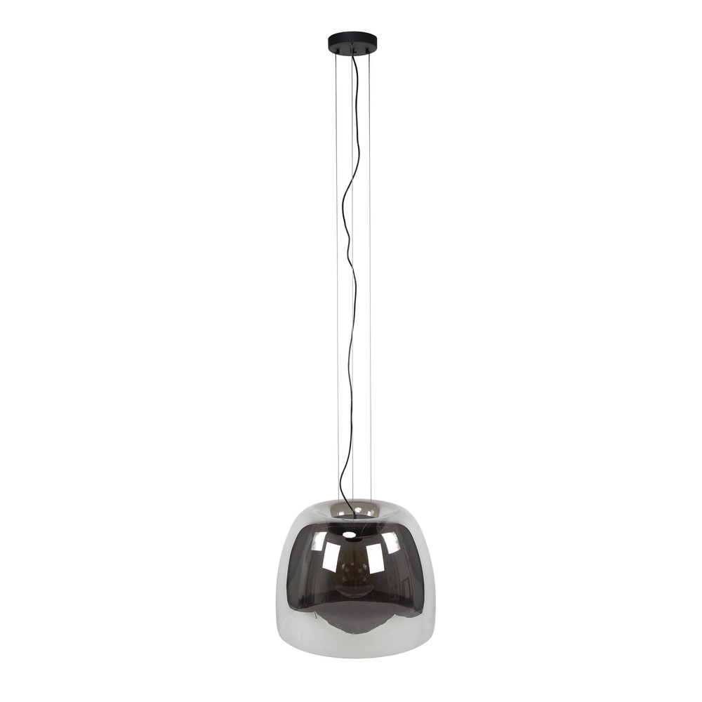 Lampe suspendue en verre Drift Ø 48 cm - verre fumé Lyora 8716803512726