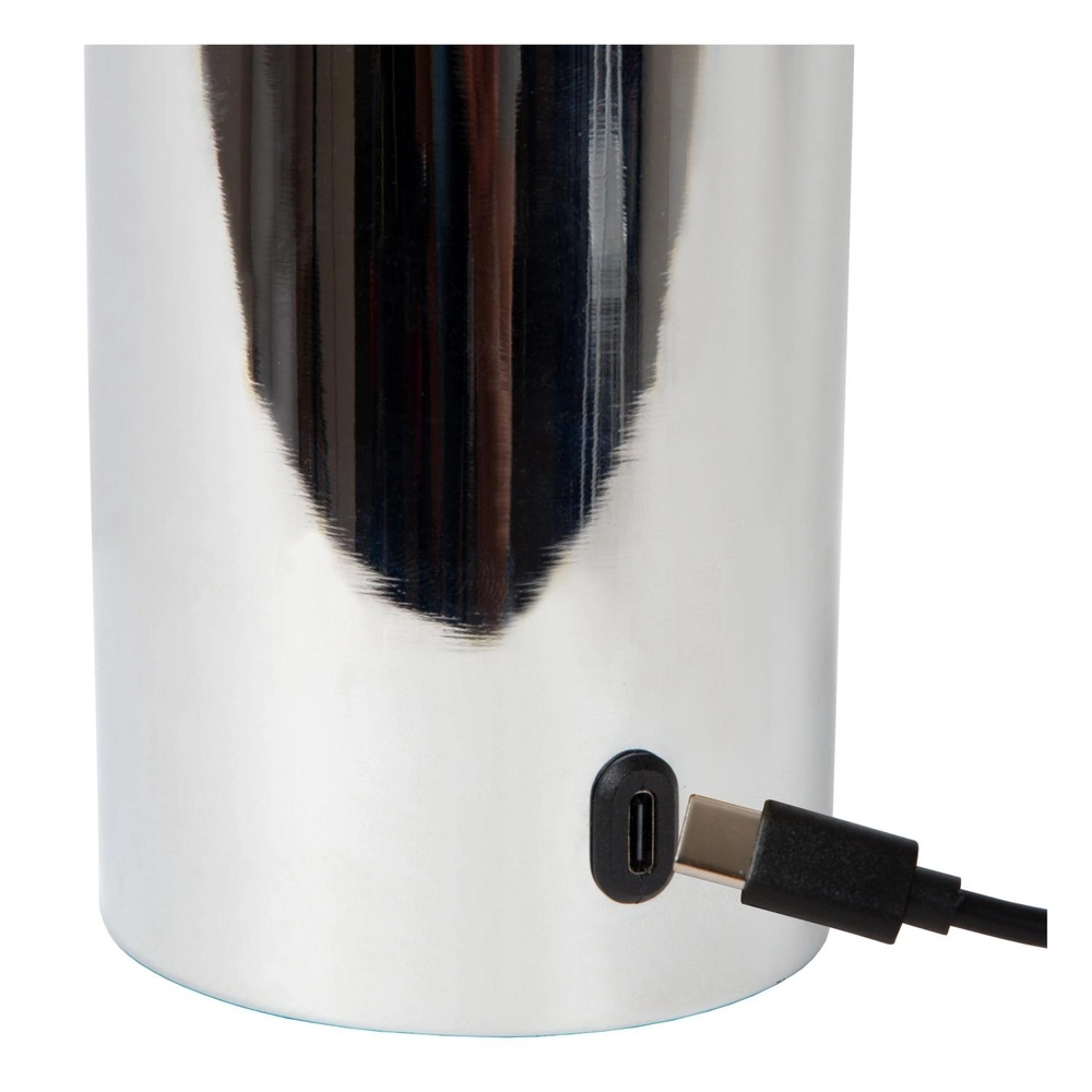 Lampe de table rechargeable Vivo Chrome Lucide 5411212520869