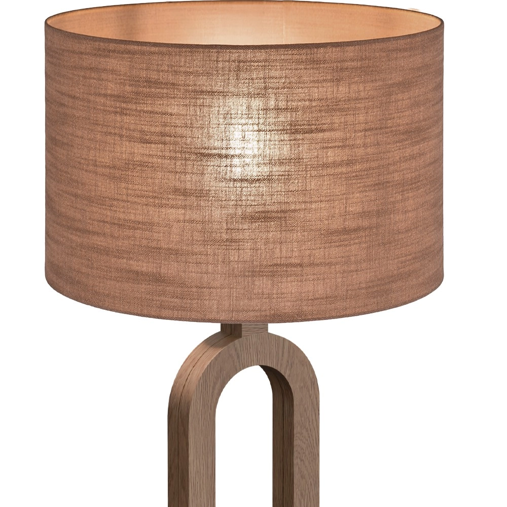 Lampe de table Sino Loop Bois sombre de 54 cm Masterlight