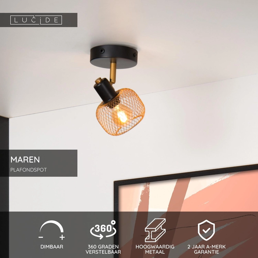 Éclairage de plafond Maren Or simple Lucide 5411212771063