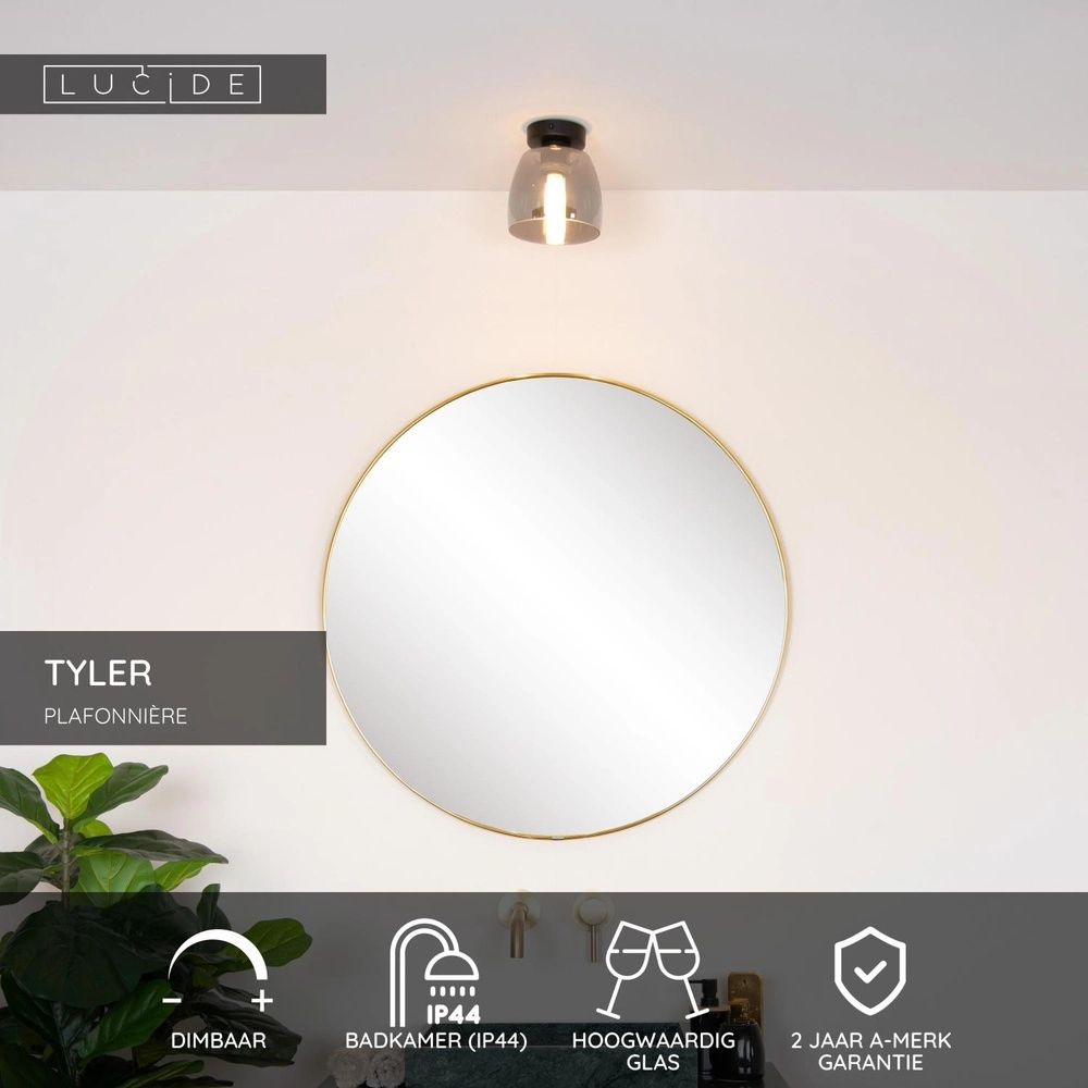 Lampe de plafond Tyler Noir Lucide 5411212302625