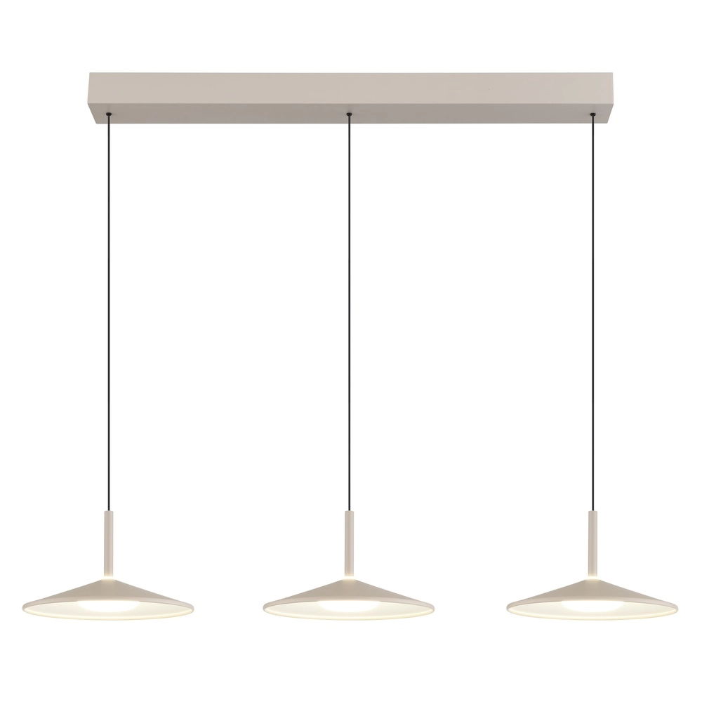 Suspension 3 lumières Lampone Design brun sable Globo 9007371572366