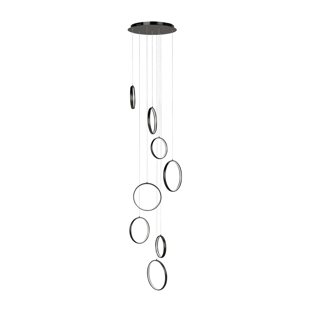 Suspension design Olympia Noir 8 cercles Suspension design Olympia Noir 8 cercles