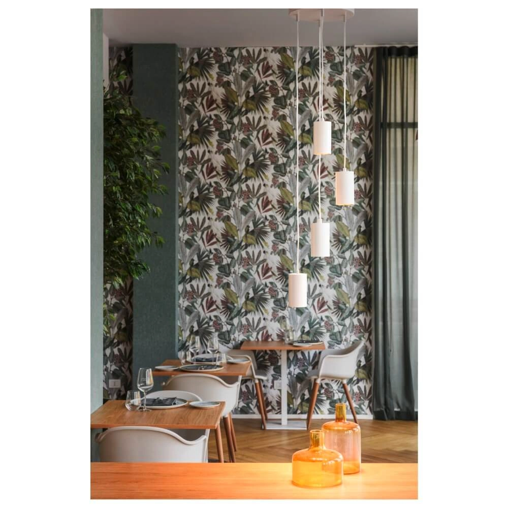 Lampe suspendue Asto Tube blanc 4x GU10 SLV 4024163266024