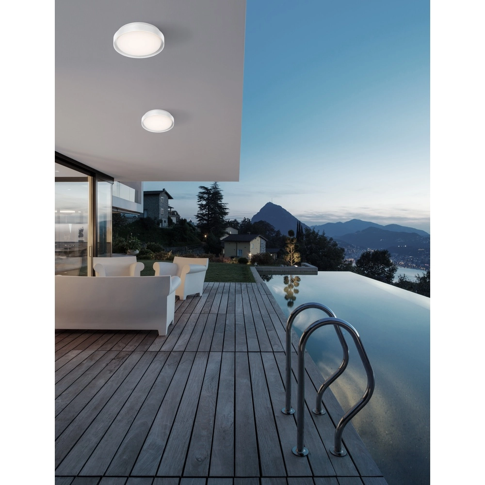 Plafonnier Oliver Ø 27cm blanc Lyora 5212017428165