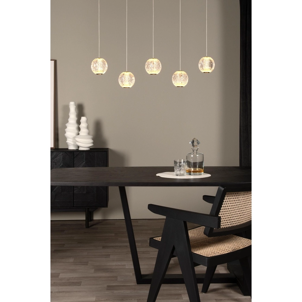 Lampe pendante dorée Cintra 5 lumières Lucide 5411212134400