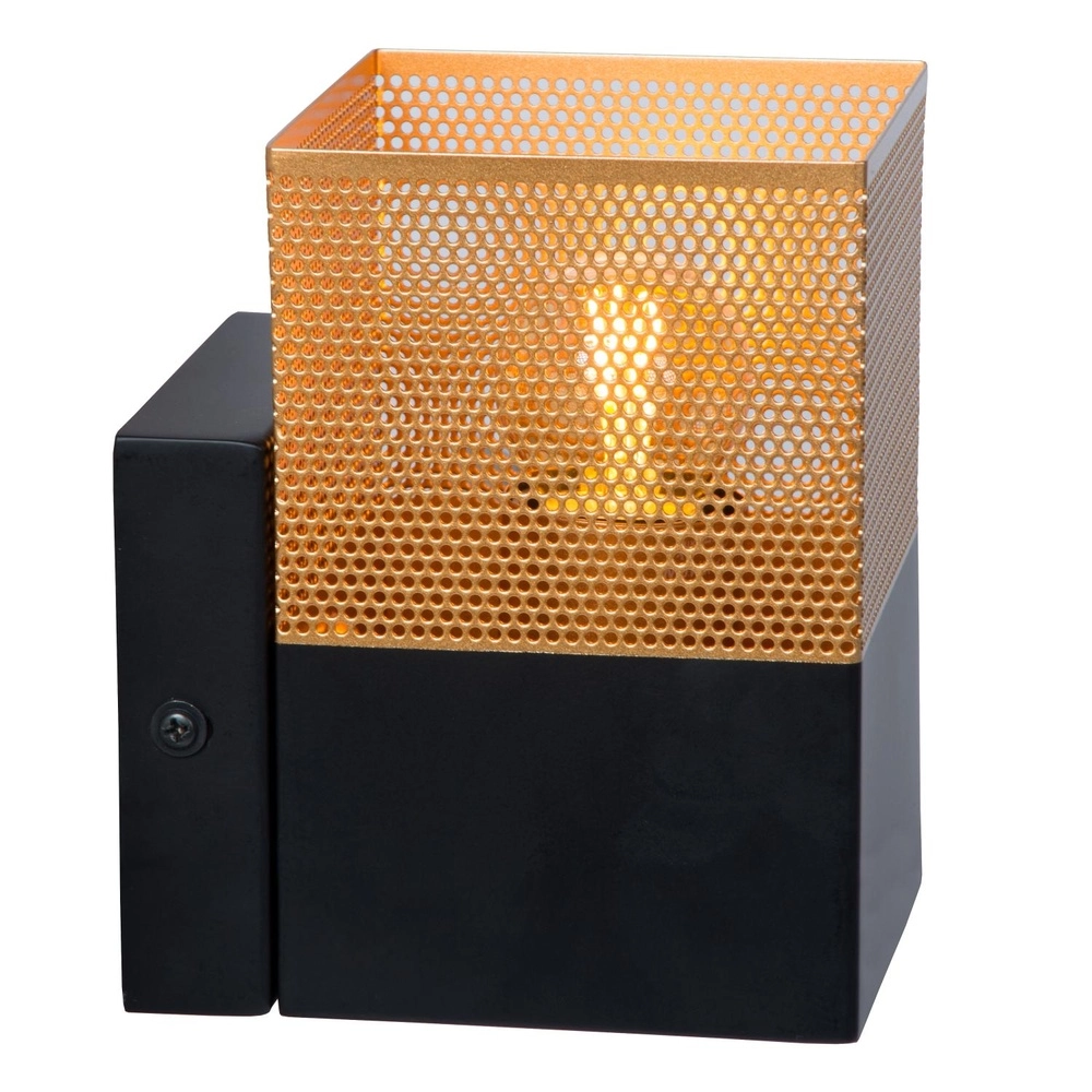 Lampe murale de conception Renate noir avec or Lucide 5411212211286