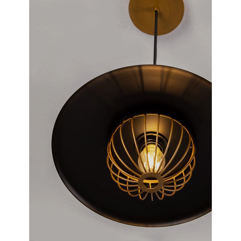 Suspension Fox noir avec or Lyora 5212017433534