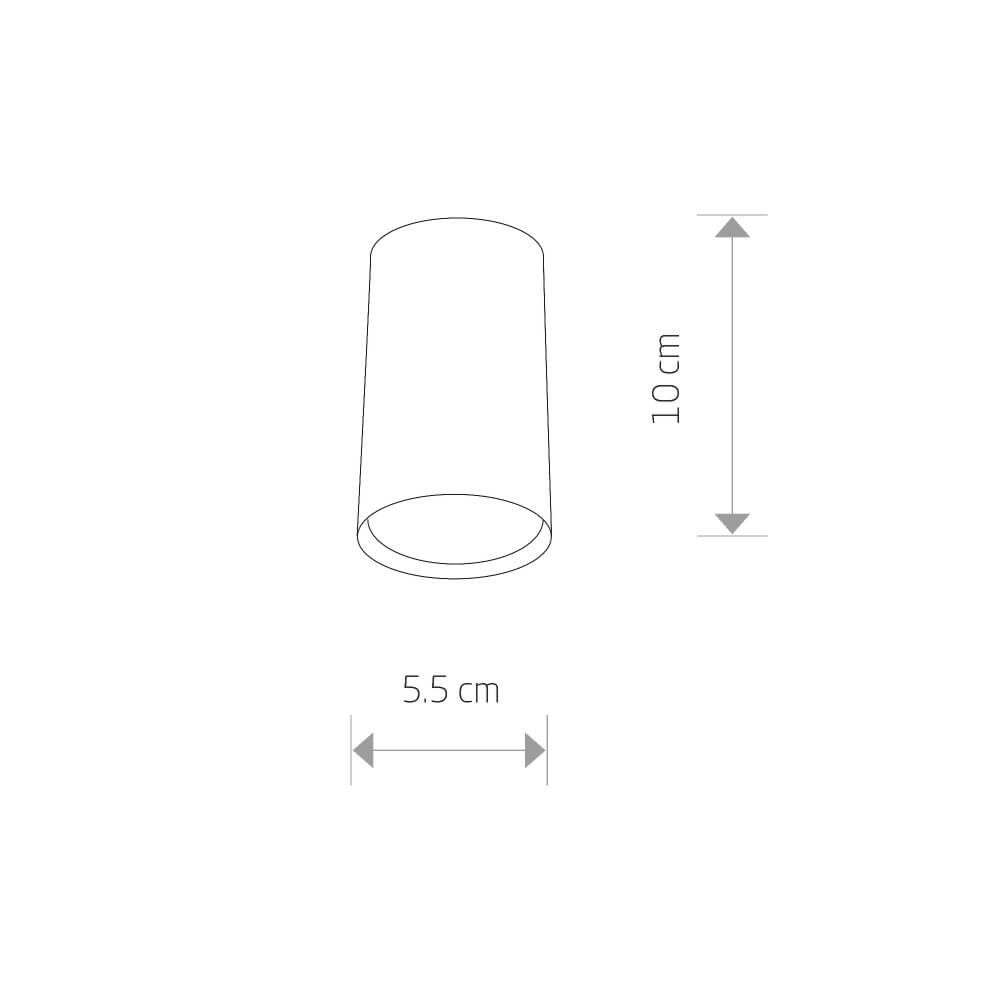 Spot en saillie blanc Eye 5,5 cm Lyora 5903139525596