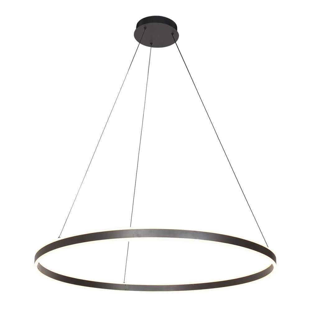 Suspension design Ringlux noir Ø 100cm